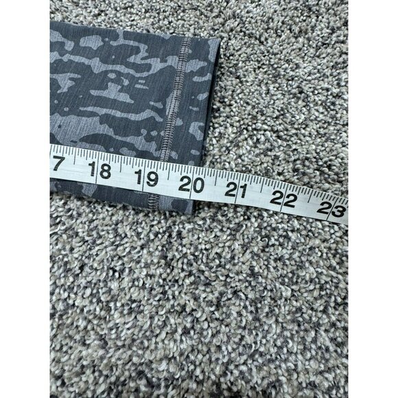 Lululemon Wunder Train High-Rise Crop 21" *Print Heathered PU Black Asphalt Sz 0 - Picture 5 of 5